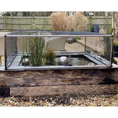 Pond Protection Frame with Netting