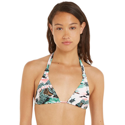 Tommy Hilfiger TJ Heritage Triangle Bikini Top - Hawaiian Tickled Pink - XL - 16