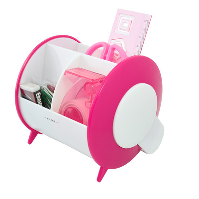 EXERZ Desk Organiser/Pen Holder/Desk Tidy incl. Stationery Accessories (Pink)