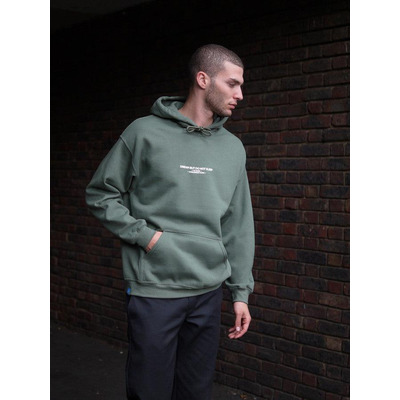 UK Born Worldwide Worn Military Green Hoodie