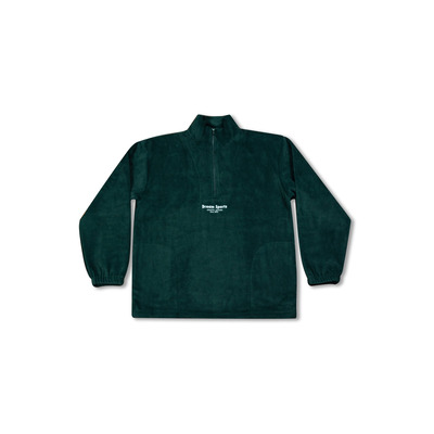 1/4 Zip Fleece in Forest Green with Dream Sports Tonal Logo Embroidery