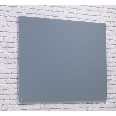 Wall Mounted Glass Board 900 x 600mm Grey