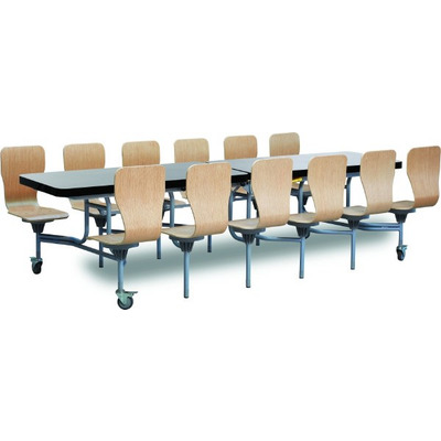12 Seat Primo Rectangular Mobile Folding Table