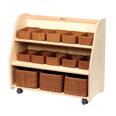 Mobile Trolley with Display and Mirror Back