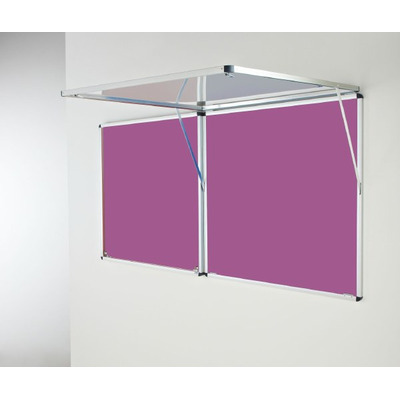Eco-Sound Top-Hinged Corridor Tamperproof Blazemaster Noticeboard