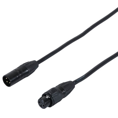 3 Pin XLR to XLR IP Rated DMX Lead 5m