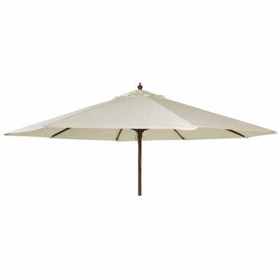 Alexander Rose 3m Hardwood Round Garden Parasol - Ecru