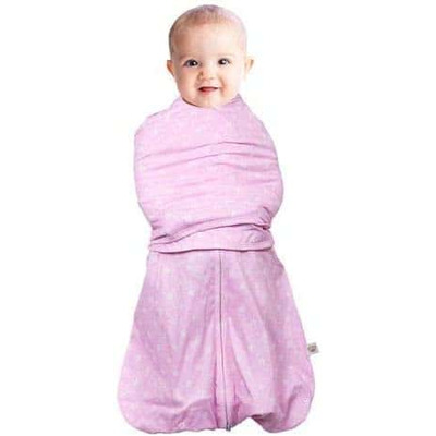Clevamama Swaddle Bag 2 in 1 Pink 0-3 mths