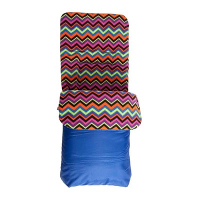 Red Kite Fleece Lined Cosytoes Blue Zigzag