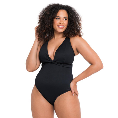 Curvy Kate Twist & Shout Non Wired Swimsuit - Black - 32DD/E