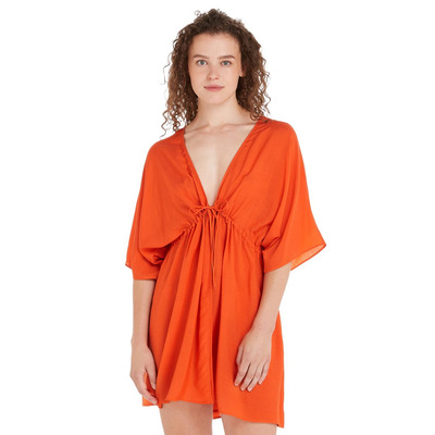 Tommy Hilfiger TH Beach Cover Up - Deep Orange - S - 10