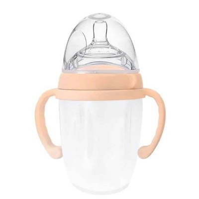 Haakaa Silicone Baby Bottle Peach (Volume Size: 250ml)