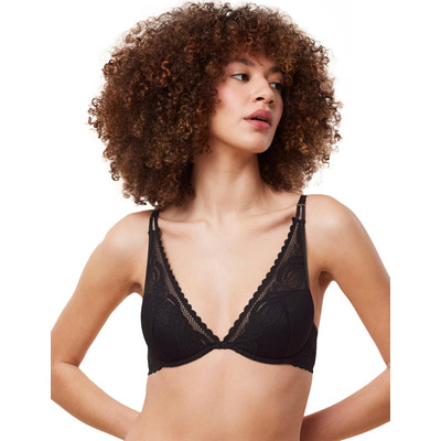 Triumph Hypnotic Spotlight Padded Plunge Bra - Black - 32B