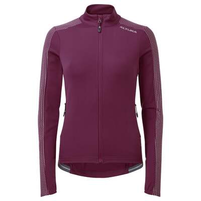 Nightvision Women's Long Sleeve Jersey Navy &pipe; Enhanced Reflectivity, Improved Visibility & Comfort &pipe; Ideal for Cold Weather Rides &pipe; 8 &pipe; Altura