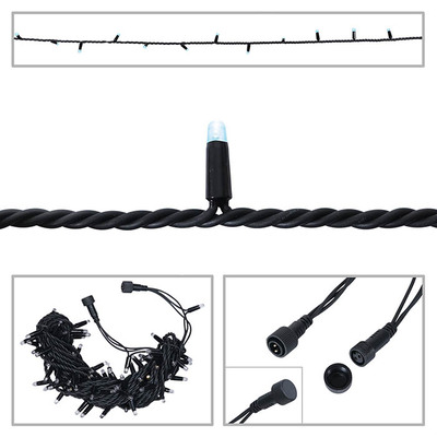 LED String Light Rubber Connectable Design in Cool White - 20m