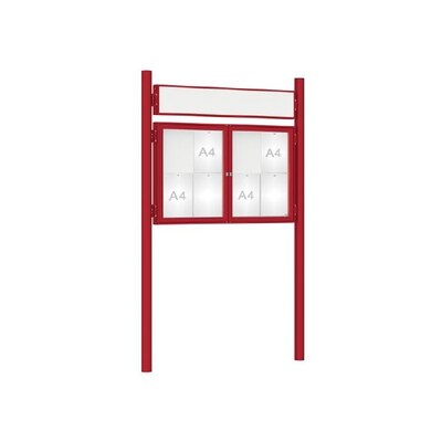 Premium Post Mounted Outdoor Noticeboard