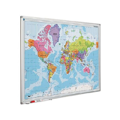 Magnetic Drywipe World Map