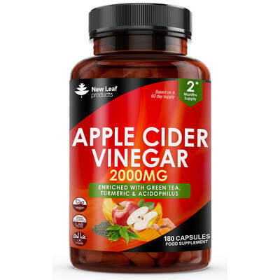 Apple Cider Vinegar enriched with Green Tea, Turmeric, Acidophilus Capsules