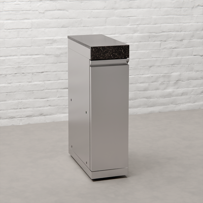 Draco Grills Outdoor Kitchen Stainless Steel Slimline Pull Out Drawer Cabinet with Granite Top, End of May 2025