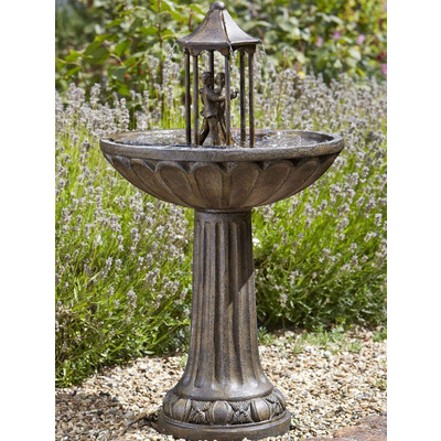 Solar Water Feature Dancing Couple