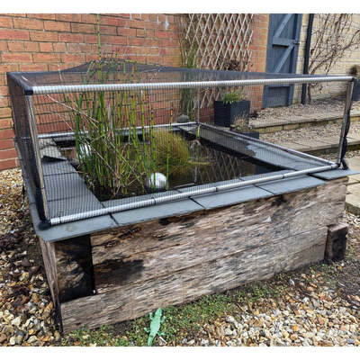 Pond Protection Frame with Netting