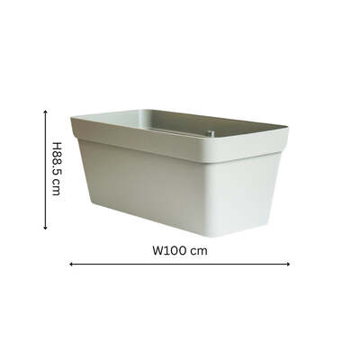 Cleo Rectangle Planter With Wheels